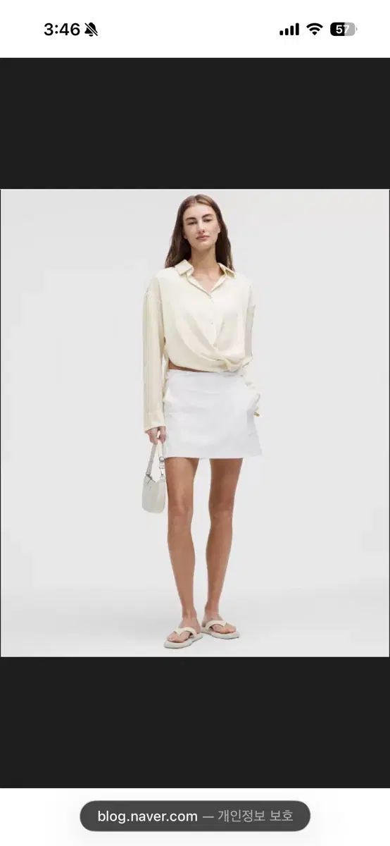 ルルレモン ツイスト フロント コンバーチブル ボタンアップ