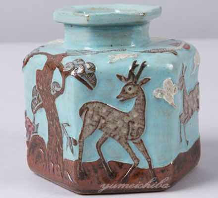 韓国有名陶芸家作 イギョンヒョン 十長生花器 touki 6 s ギフト お土産