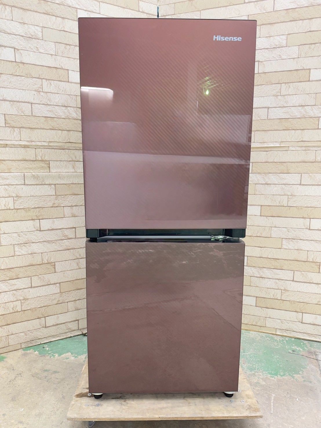 大阪送料無料★3か月保障付き★冷蔵庫★2019年★HR-G13A-BR★IR-8 大阪送料無料☆3か月保障付き☆冷蔵庫☆ハイセンス☆2ドア☆2019年☆HR