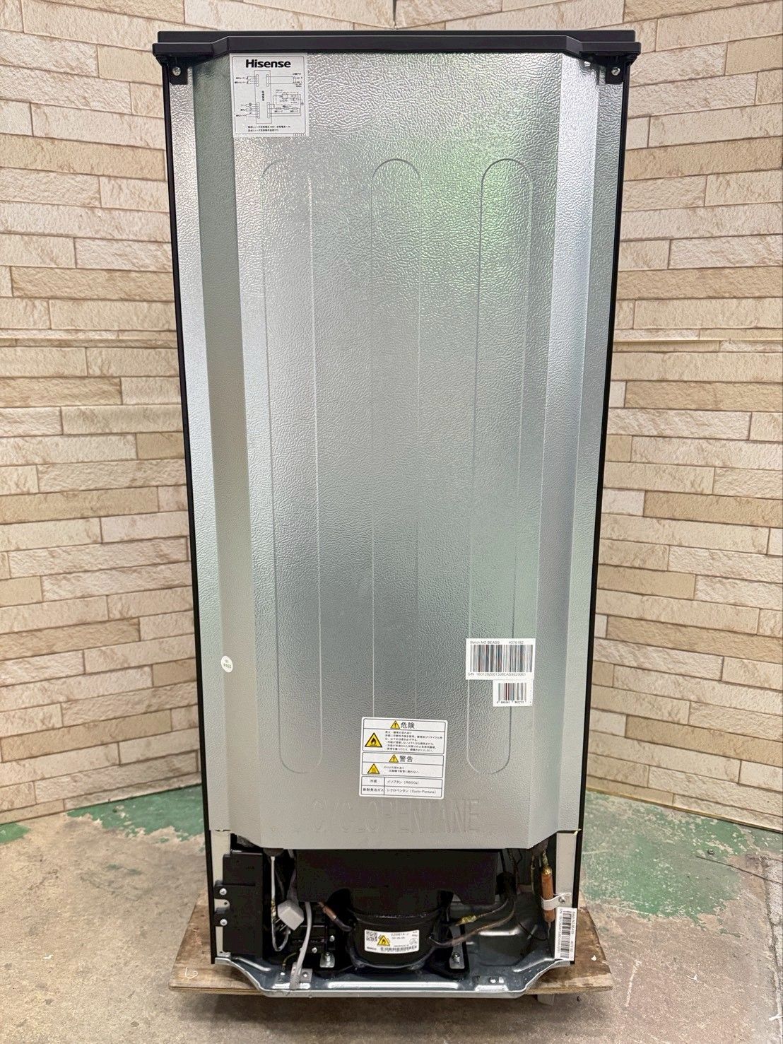 大阪送料無料☆3か月保障付き☆冷蔵庫☆ハイセンス☆2ドア☆2019年☆HR