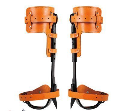 木登り器 狩猟用品 牛革です 木登り道具 伐採 道具 アーボリスト 昇柱器 ツリークライミング