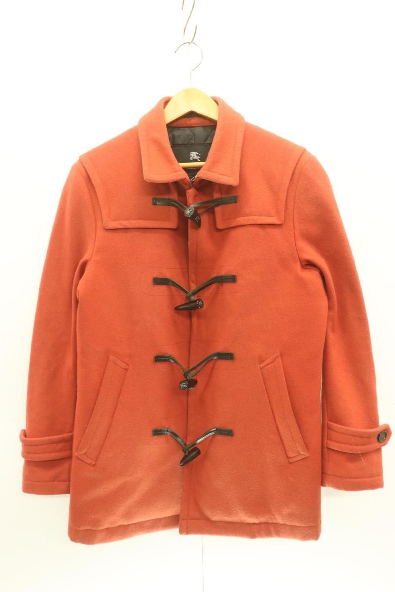 BURBERRY BLACK LABEL メンズダッフルコート M ダッフルコート BURBERRY BLACK LABEL M 赤 レッド ロゴ