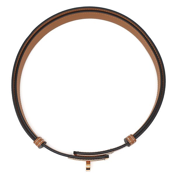 エルメス HERMES ベルト ケリー 18 ヴォーエプソン GP ゴールド ローズゴールド金具 茶 ターンロック金具 スライド調節 RG PG W刻印 製 箱