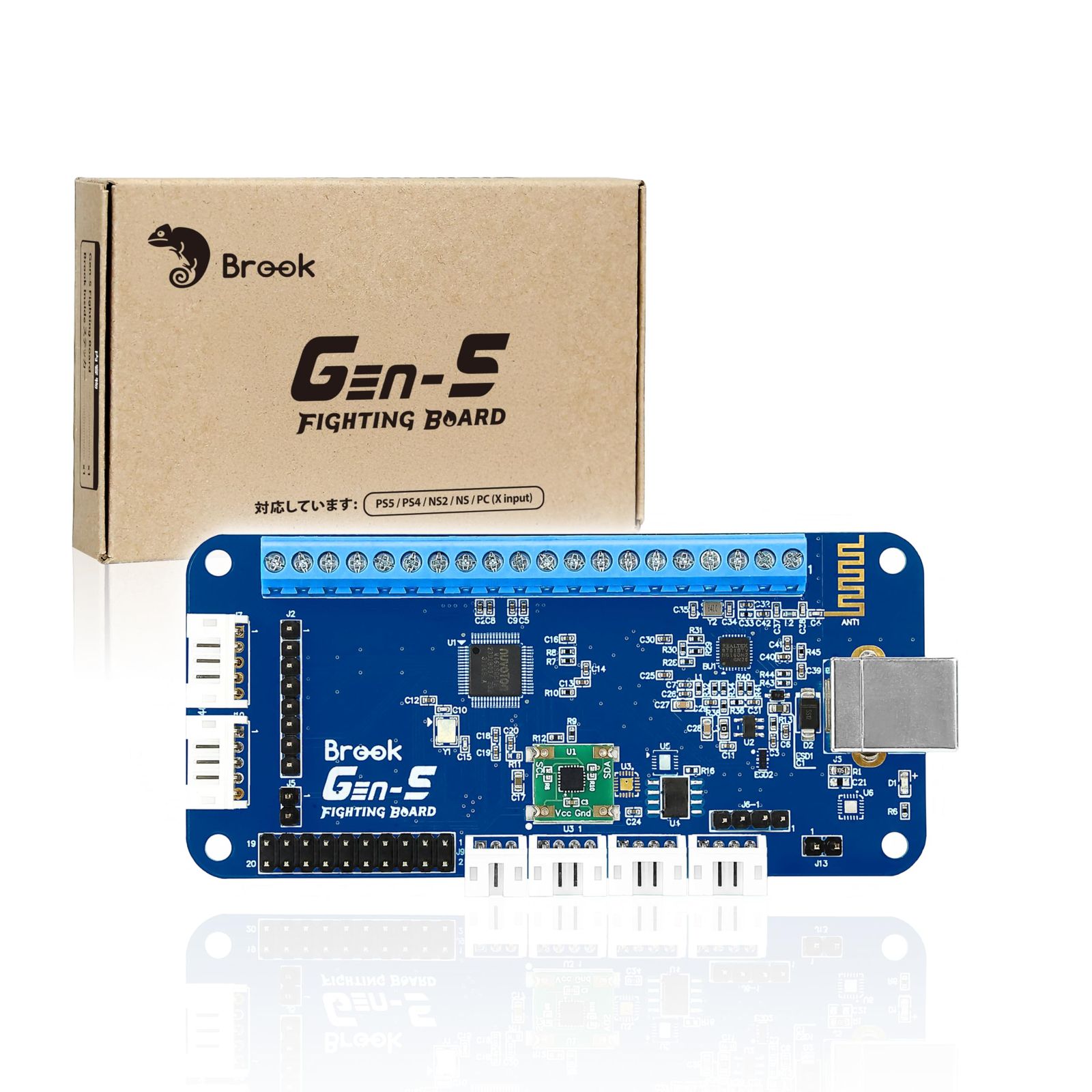 Brook Gaming GEN 5 有線ファイティングボード - PS5 PS4 NS NS2 PC対応 超低遅延 RGBライティング搭載