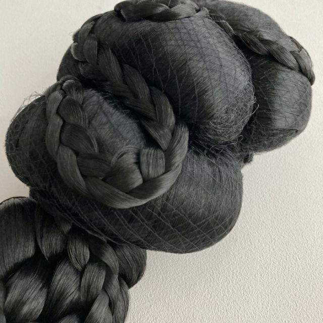 韓国歴史ドラマの 妓生 きーせん 妓女 妓生女性 のヘアースタイル2髪型ウィッグ黒 wig-kinyo-2-s ウイッグ かつら 桂 韓国 女性