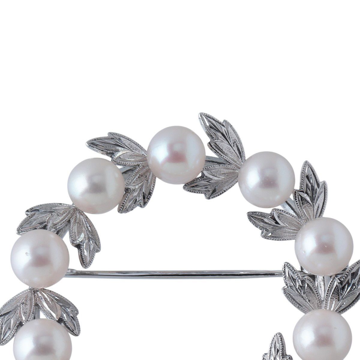 ミキモト パール ブローチ サークル アコヤパール5.7mm シルバー PB