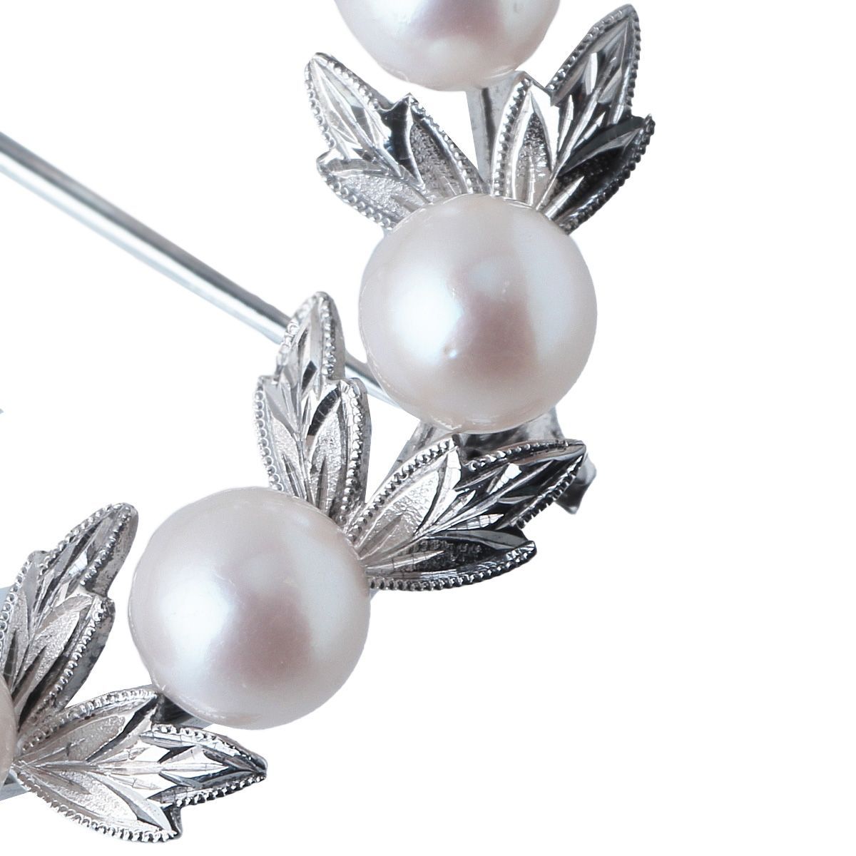 ミキモト パール ブローチ サークル アコヤパール5.7mm シルバー PB