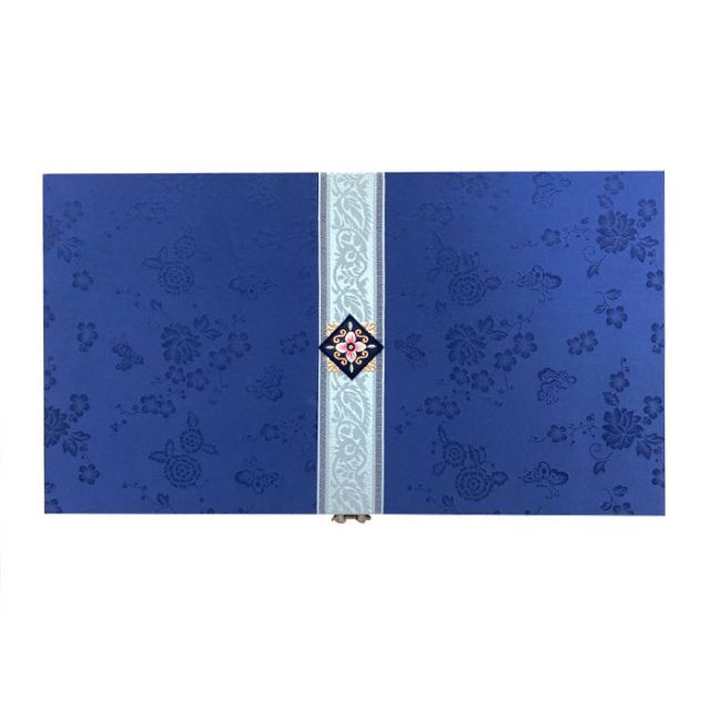 韓国 結納金 結納 結納箱 送る 新郎 花嫁 結納金 目録 ポンチェ リボン付き結納箱 ブルー 結納品 セット 結納金入れ 収納 ケース 通販 男性側 女性側 略式 セット 通販 yuinouhako-15-s 韓国 結納 結納品 箱