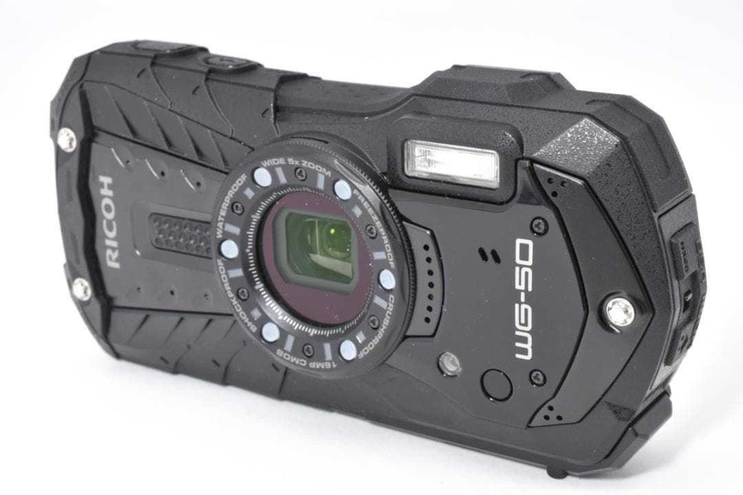 596 RICOH リコー WG-50 防水 ブラック デジタルカメラ
