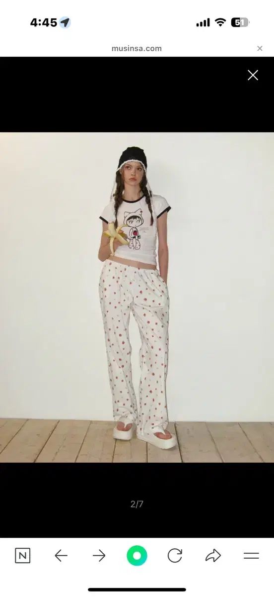 クランク CRNK ストロベリー コットン スウェット パンツ