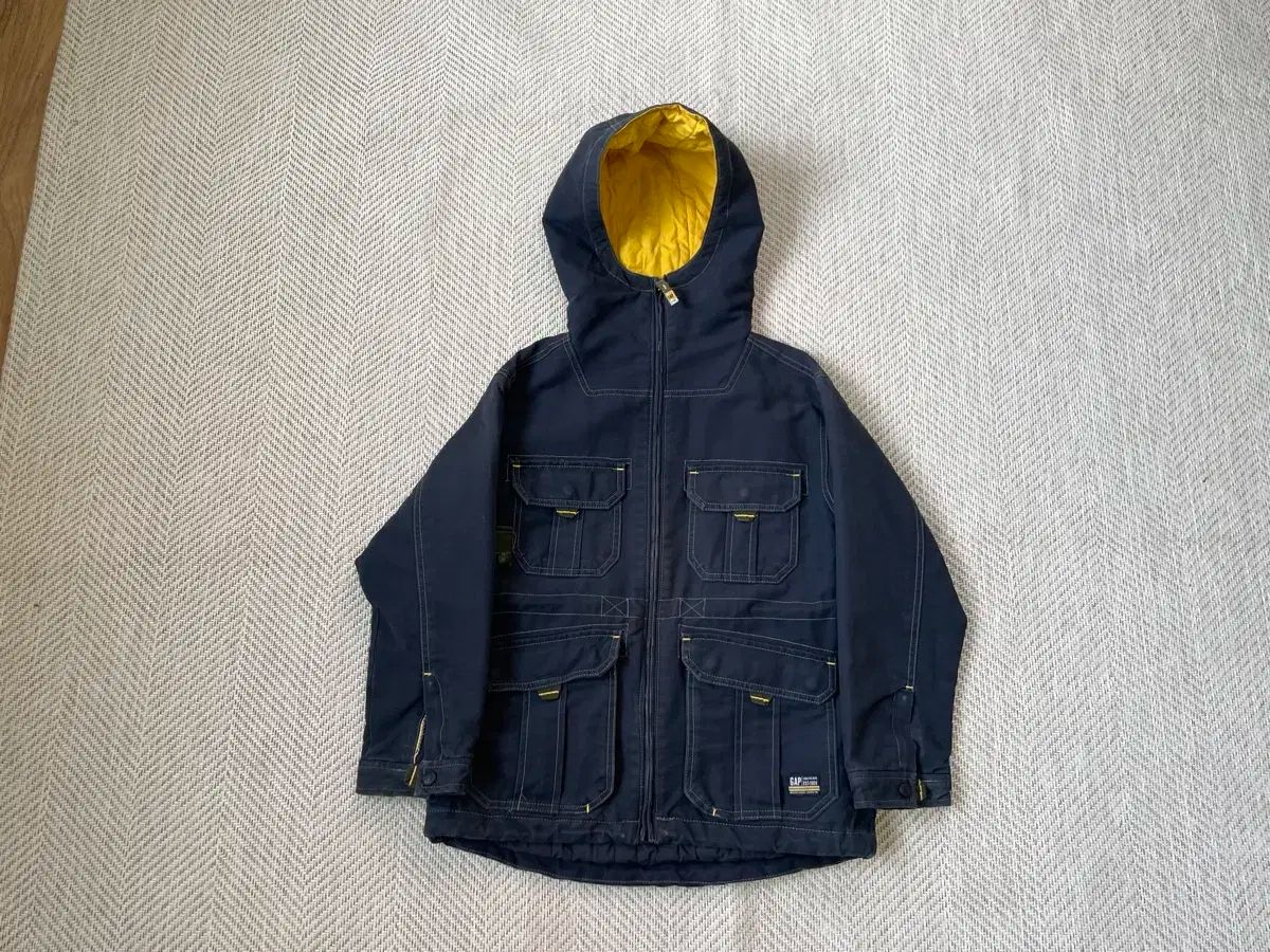 GAP ギャップ キッズ 黄色 ライニング フード ウォーク ジャケット J 03240