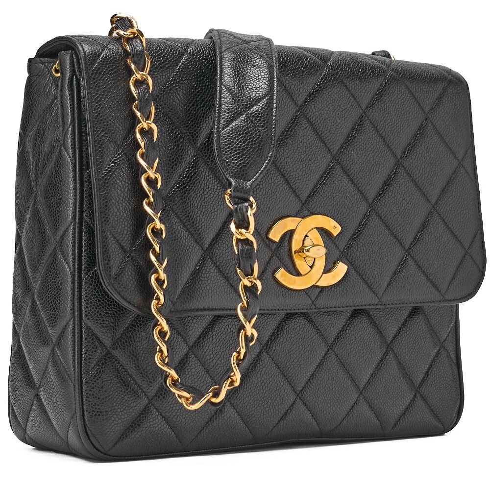 CHANEL シャネル チェーンショルダーバッグ マトラッセ キャビアスキン