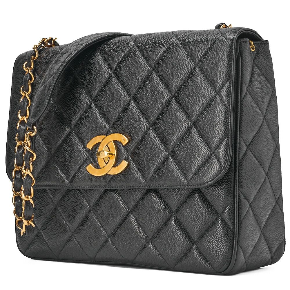 CHANEL シャネル チェーンショルダーバッグ マトラッセ キャビアスキン
