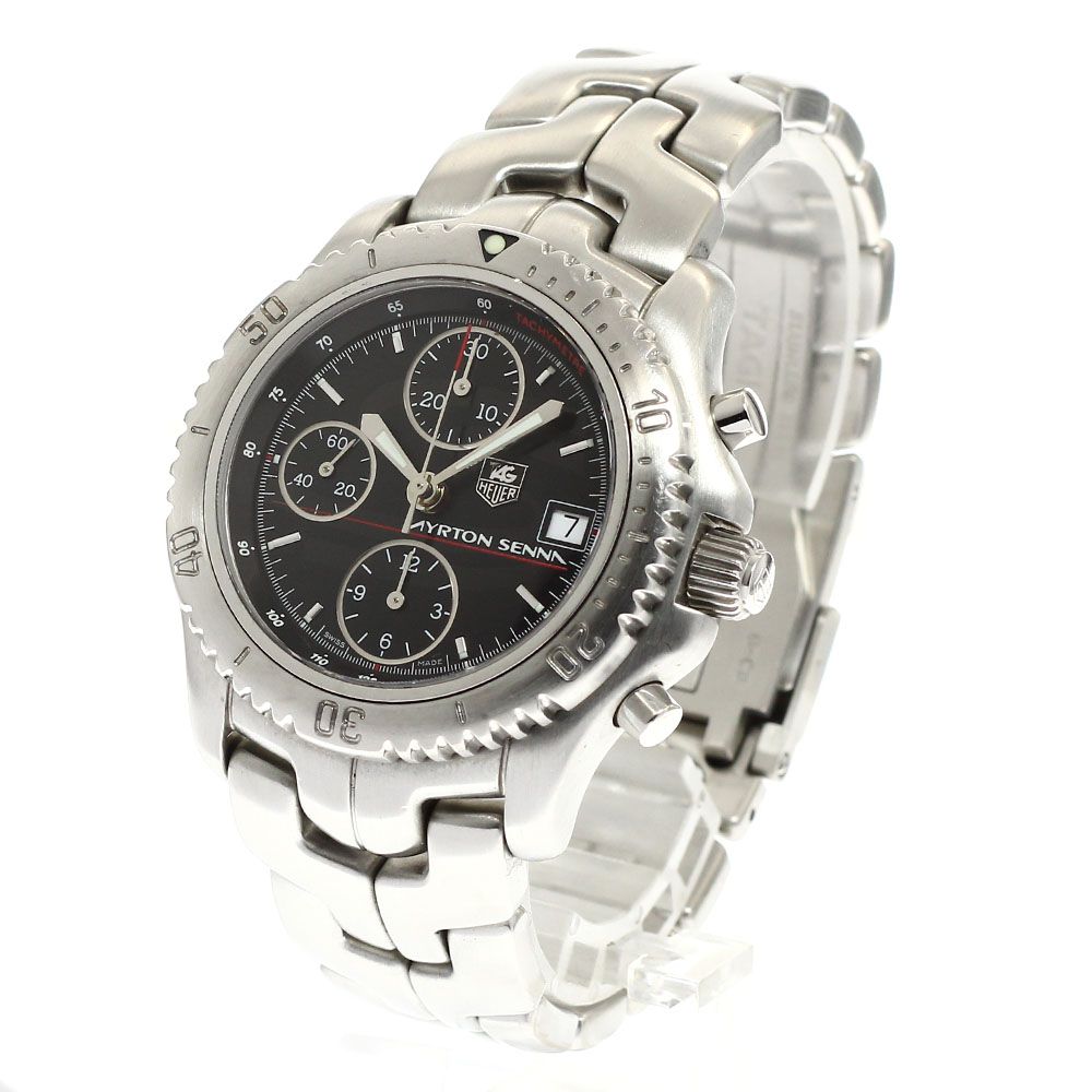  タグホイヤー TAG HEUER CT2114 リンク アイルトン セナ モデル 自動巻き メンズ_918293 トレンド感 自動巻き時計 腕時計(アナログ)