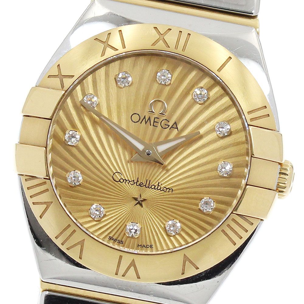 オメガ OMEGA 123.20.24.60.58.001 コンステレーション ブラッシュ 12Pダイヤ クォーツ レディース_918992