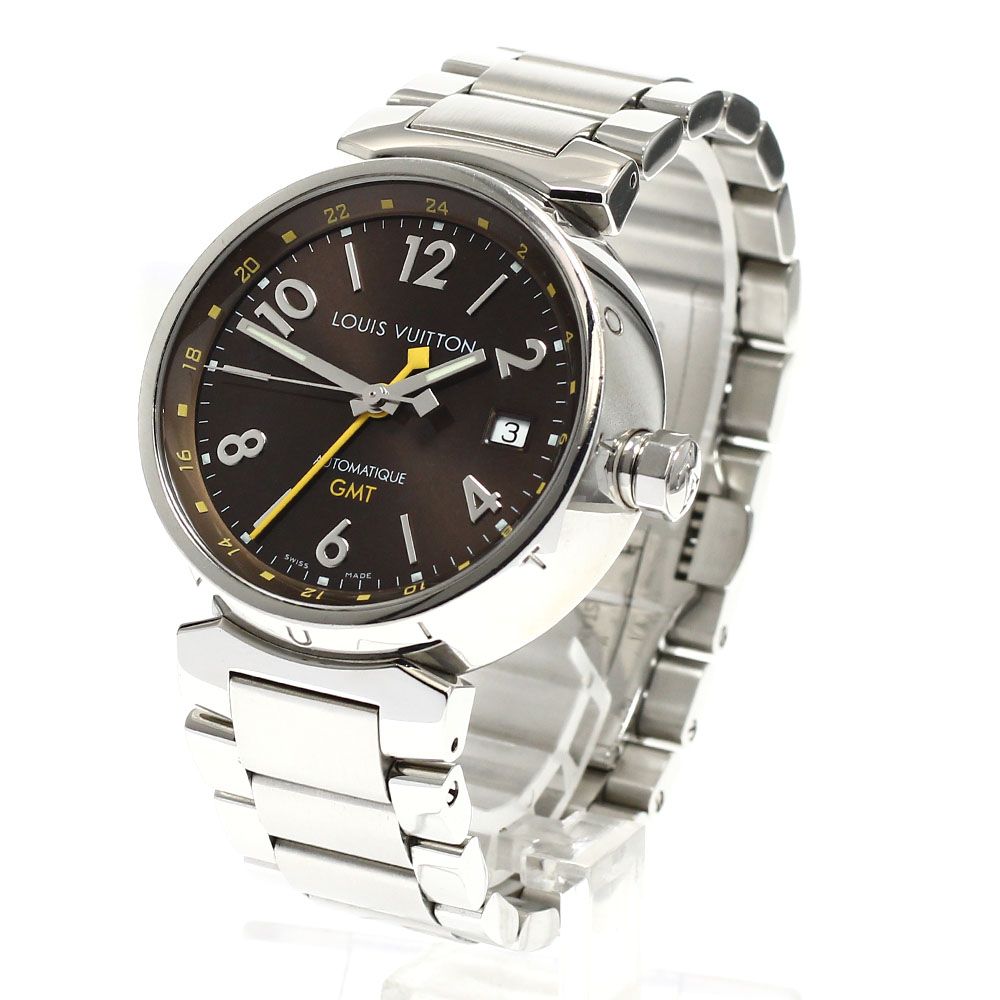 ルイ ヴィトン LOUIS VUITTON Q1131 タンブール GMT デイト 自動巻き メンズ_918800