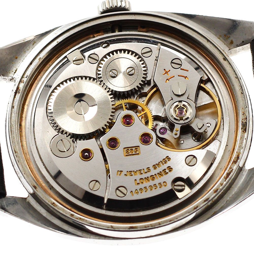  ロンジン cal 285 デイト 手巻き メンズ_910870 手巻き時計 腕時計(アナログ)