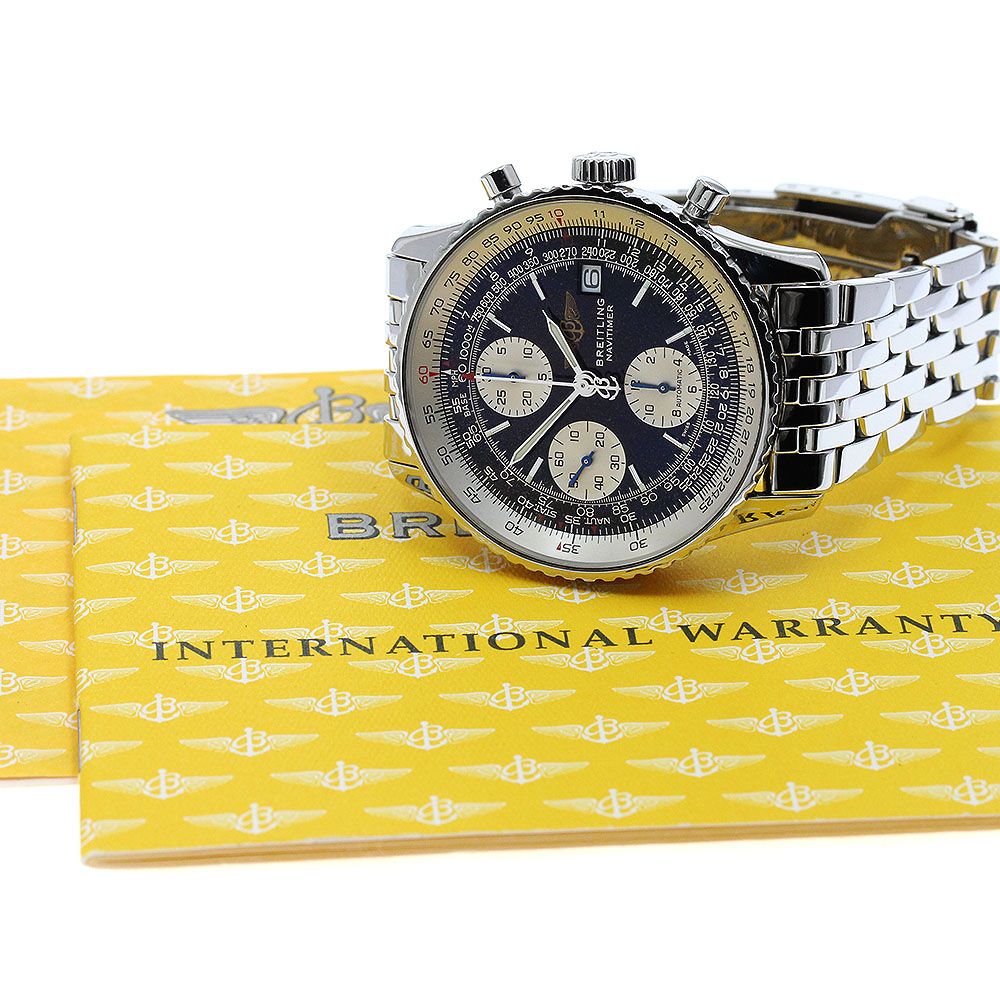 ブライトリング BREITLING A13322 ナビタイマー デイト クロノグラフ 自動巻き メンズ保証書付き_913298