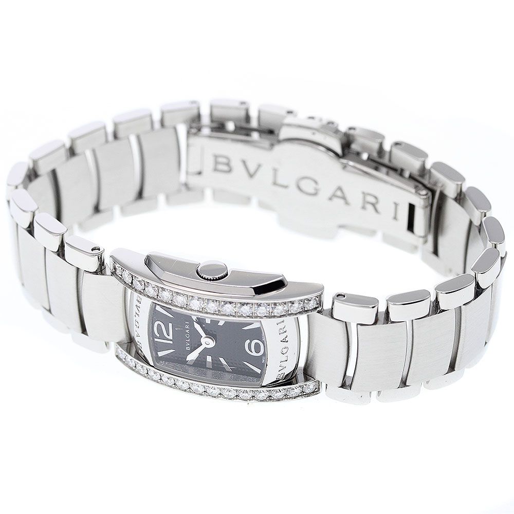 ブルガリ BVLGARI AA 26 S アショーマ サイドダイヤベゼル クォーツ レディース_914496