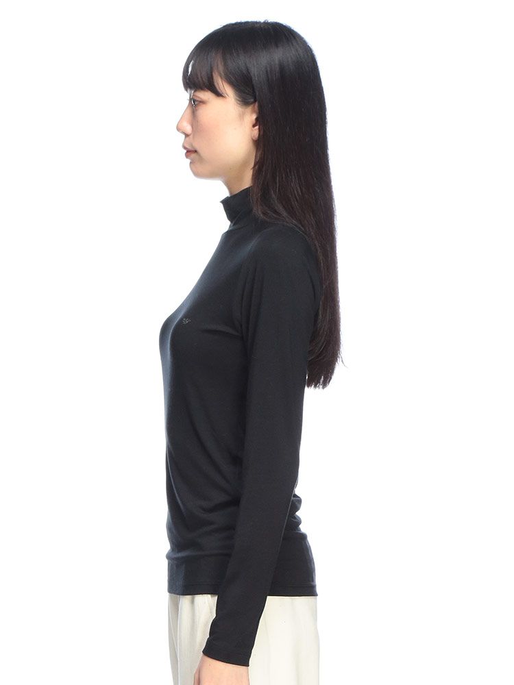 EMPORIO ARMANI エンポリオアルマーニ ワンポイント モックネック 長袖 Tシャツ