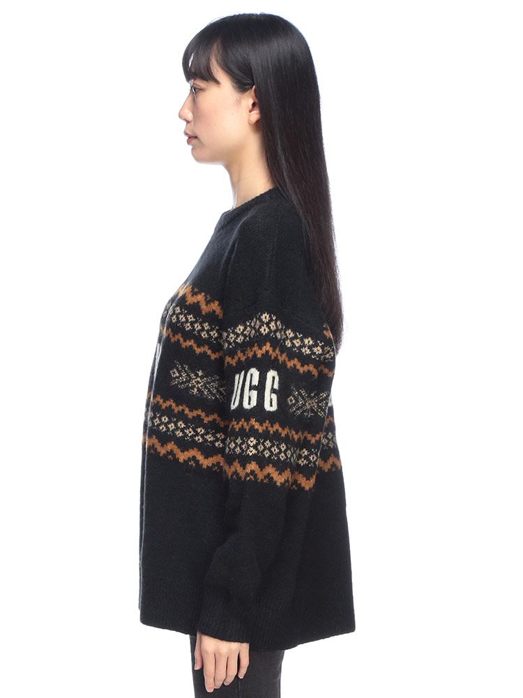 UGG アグ ライン ロゴ クルーネック ニット KAELAN