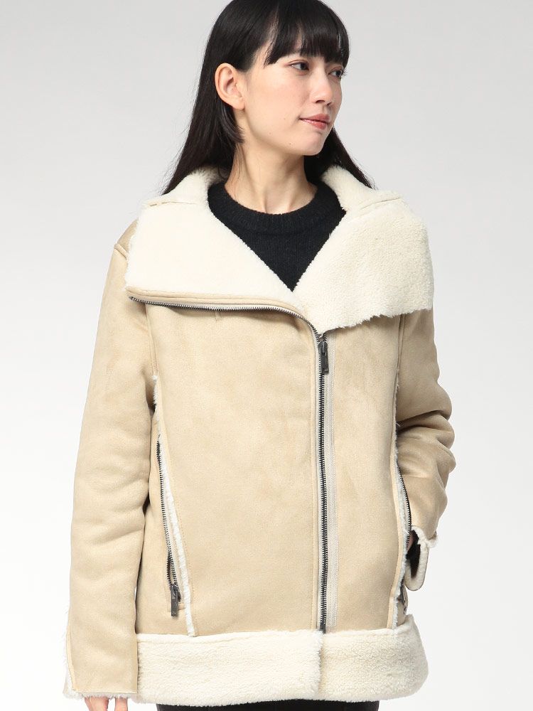 UGG アグ ボア切り替え フルジップ ジャケット AVELIE