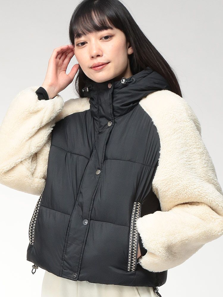 UGG アグ ボアコンビ フルジップ パッファー ジャケット MYKAH