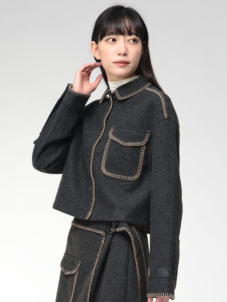 UGG アグ ステッチ フルボタン ジャケット TORIA