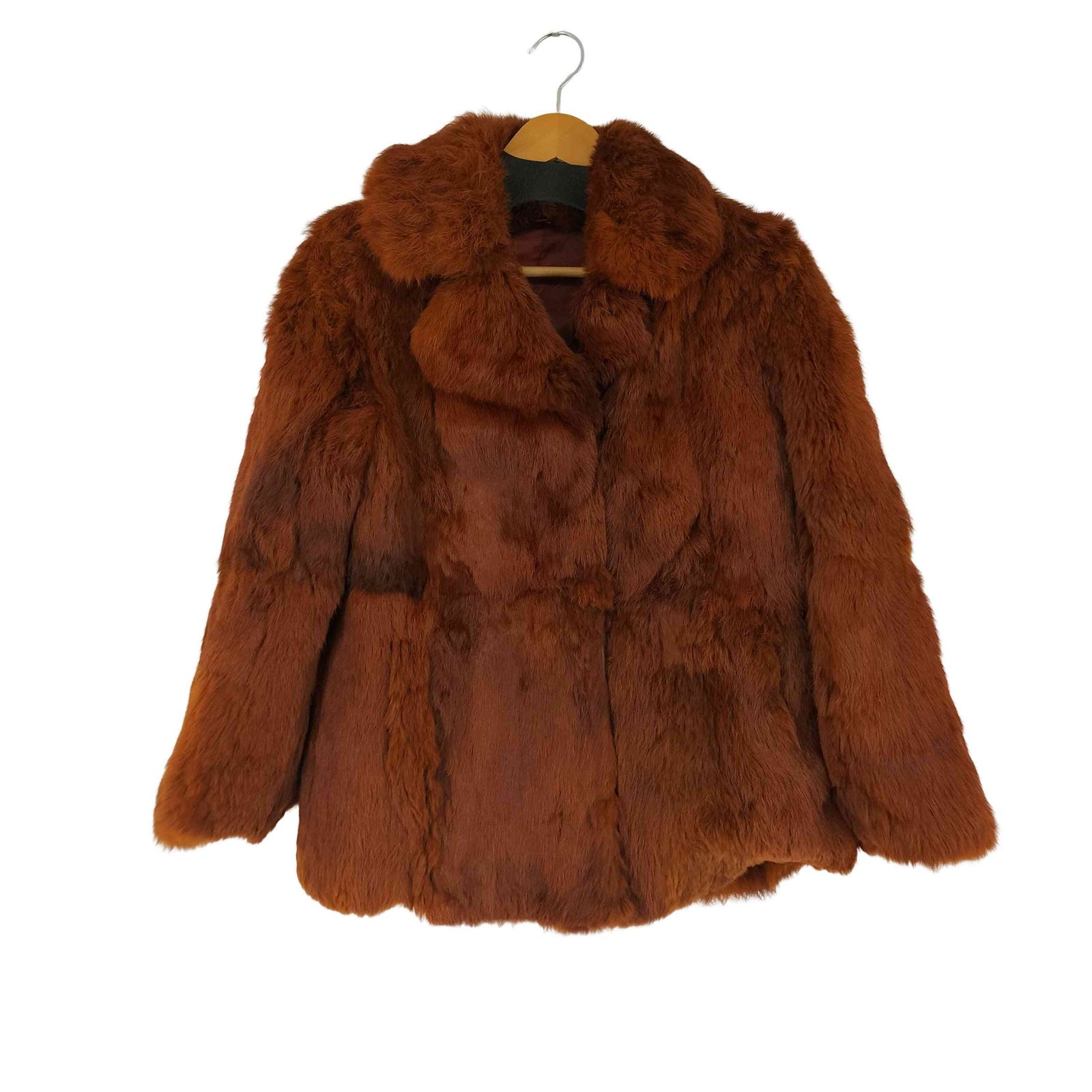 ユーズドフルギ 古着 ラビットファージャケット レディース 表記無