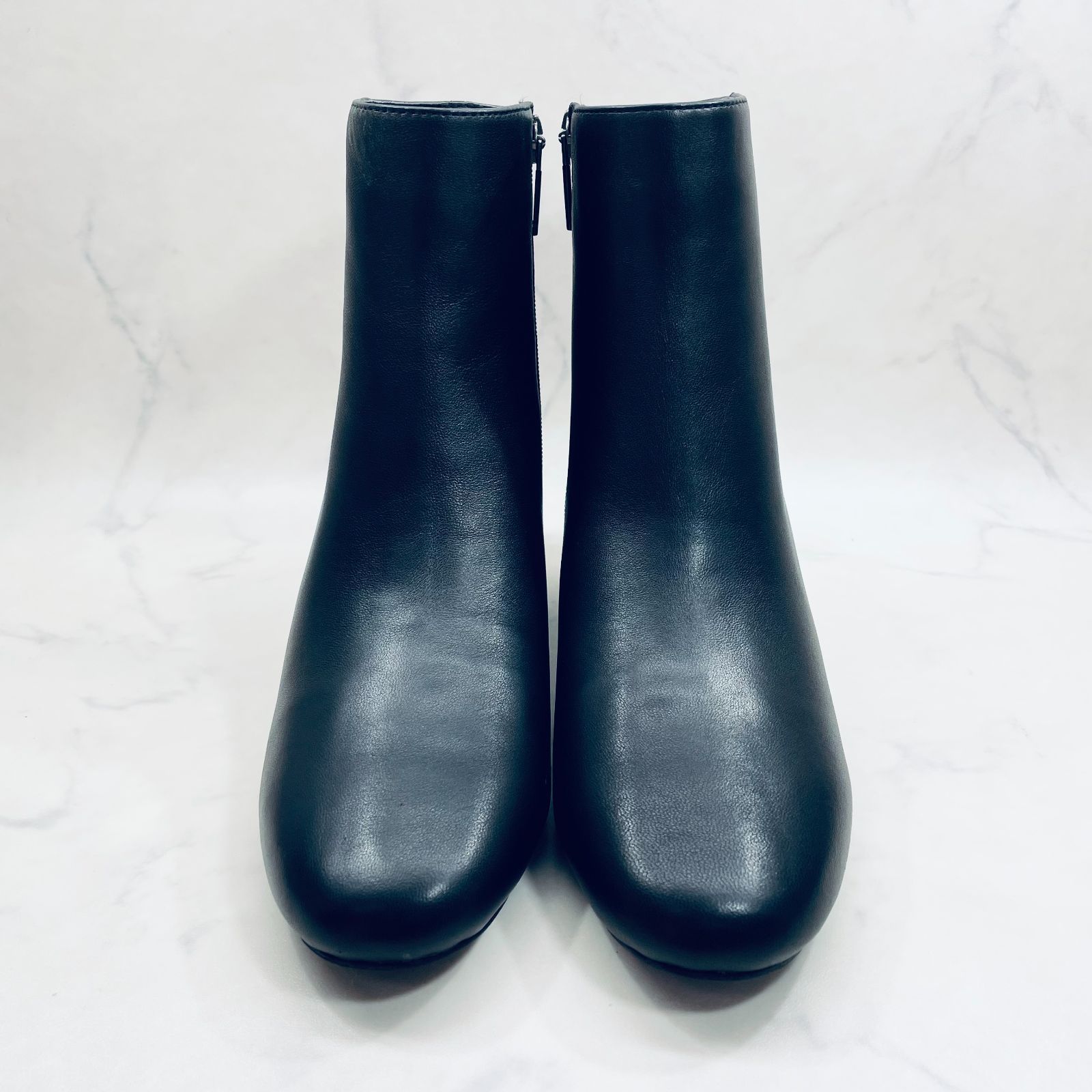 モードエジャコモ グリッターヒールショートブーツ 23.5ｃｍ 黒