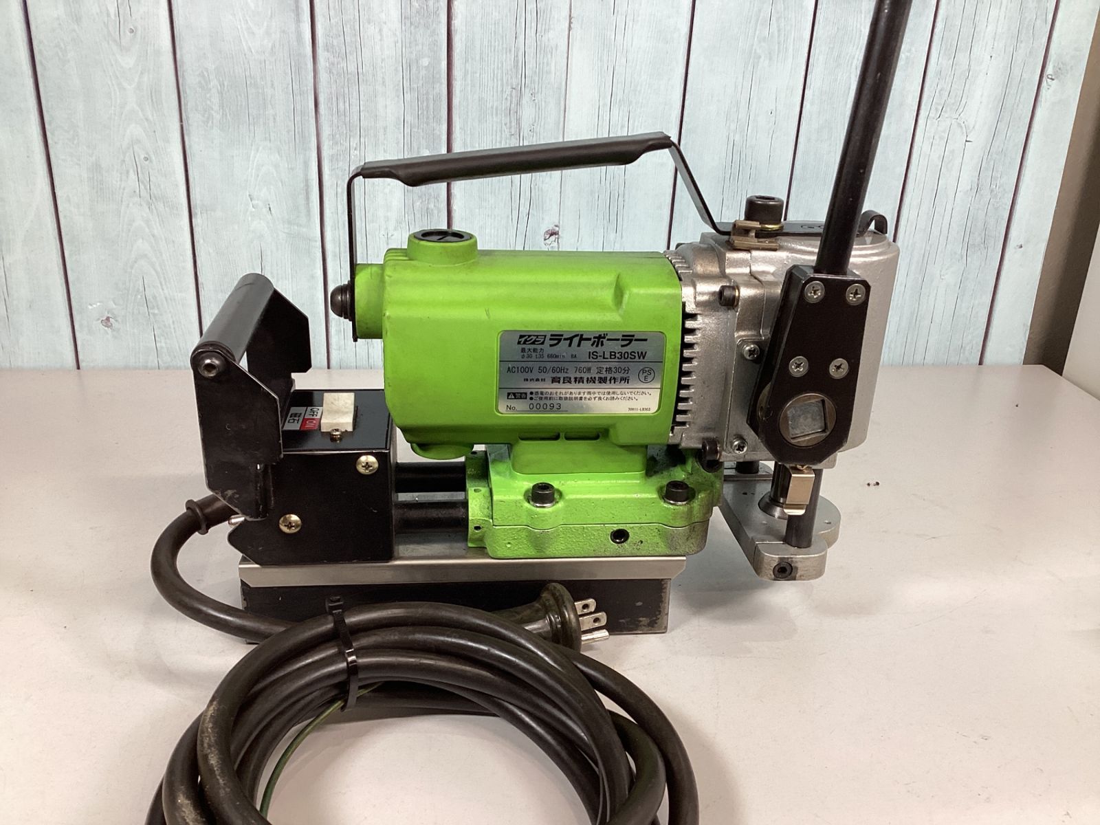  イクラ精機 磁気ボール盤 IS-LB 30 SW ライトボーラー 穴あけ機 電動工具 エア工具
