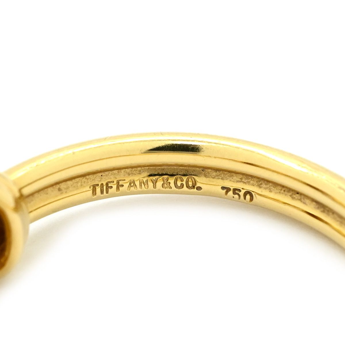 Tiffany & Co. ゴールド 750 K18YG ティファニー Tiffany & Co リング 指輪 ダブルシグネチャー K18YG