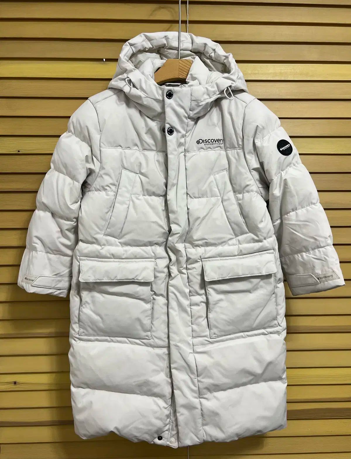 キッズ アイボリー ダック ダウンジャケット ロング丈 アウター 130