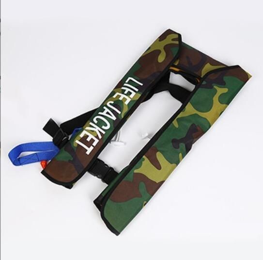 新入荷ライフジャケット自動膨張式 首タイプ 首 ベスト型ベスト緑