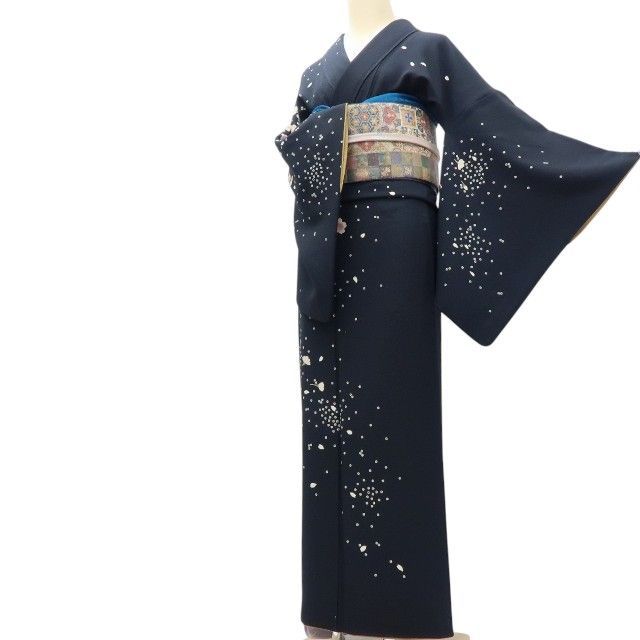 百華❀ Y3895◇美品 正絹 コムサデモード 手縫い仕立て 桜 付下げ 着物