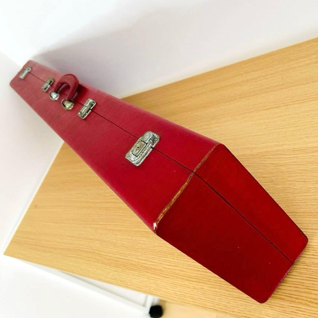 三味線 ハードケース 赤 鍵付き - メルカリ