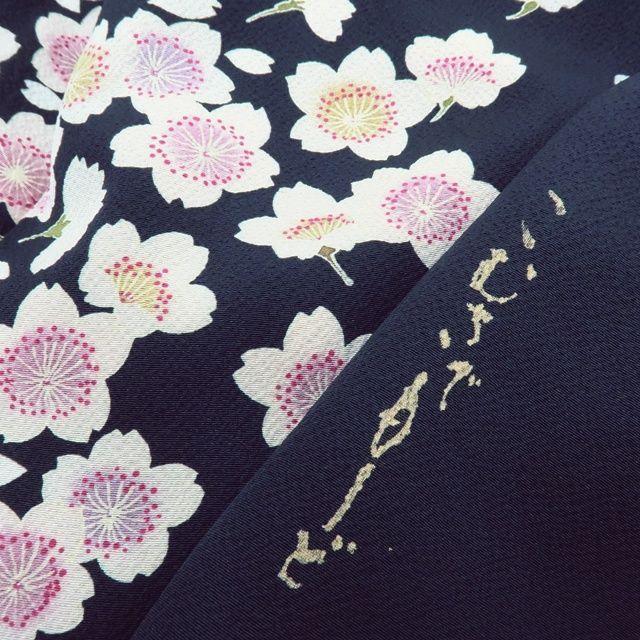 百華❀ Y3895◇美品 正絹 コムサデモード 手縫い仕立て 桜 付下げ 着物