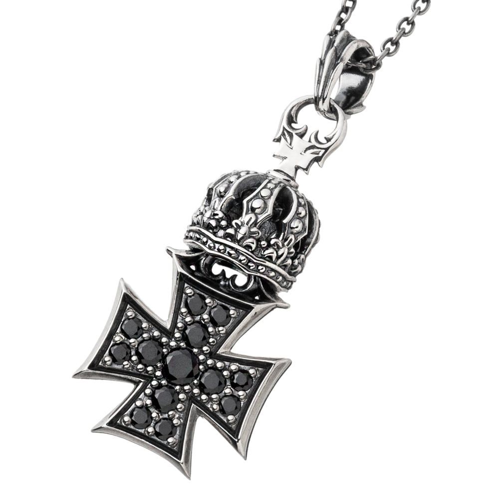 クラウンアイアンクロスペンダント アルテミスキングス ペンダントトップのみ シルバー ジュエリーブランド