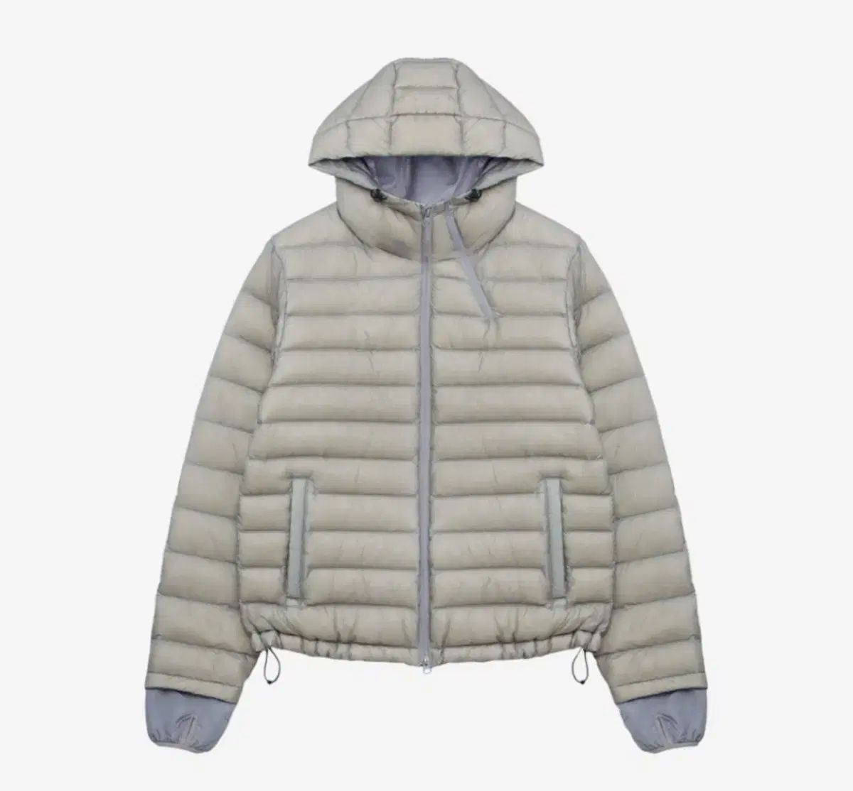 SAN SAN GEAR サンサンギアー サフィックス パファー ジャケット グレー - 24FW