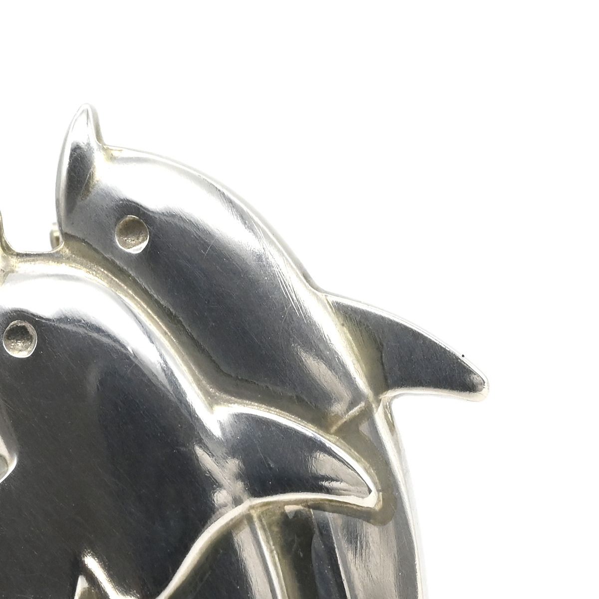 ジョージ・ジェンセン Georg Jensen ブローチ イルカモチーフ シルバー