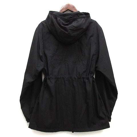 バーバリー 2025 AW エンブロイダリー ビッグホース ナイロン ジャケット パーカー ジップアップ ライトアウター ブラック 黒 XS