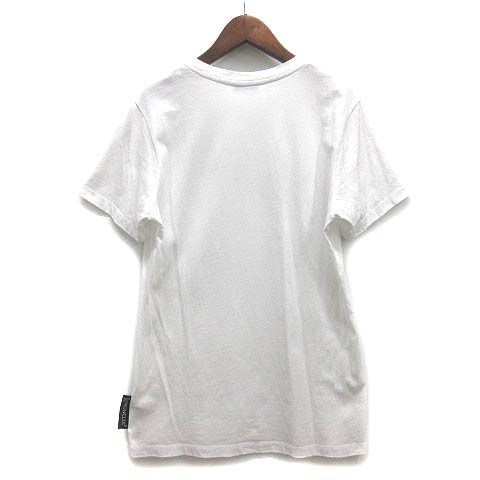 モンクレール MONCLER メタリックロゴ Tシャツ カットソー 半袖 クルーネック 2019AW ホワイト 白 XS