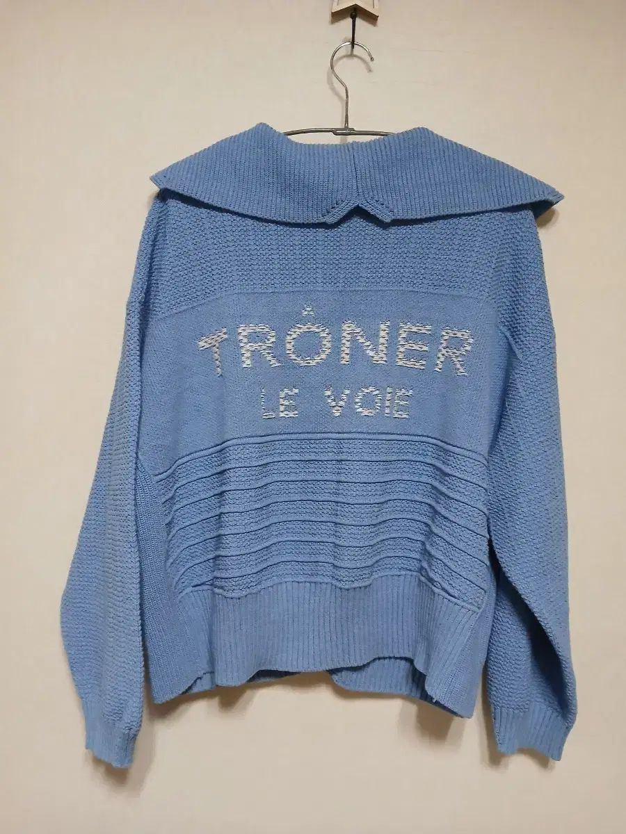 SYSTEM システム ブルー ニート カーディガン