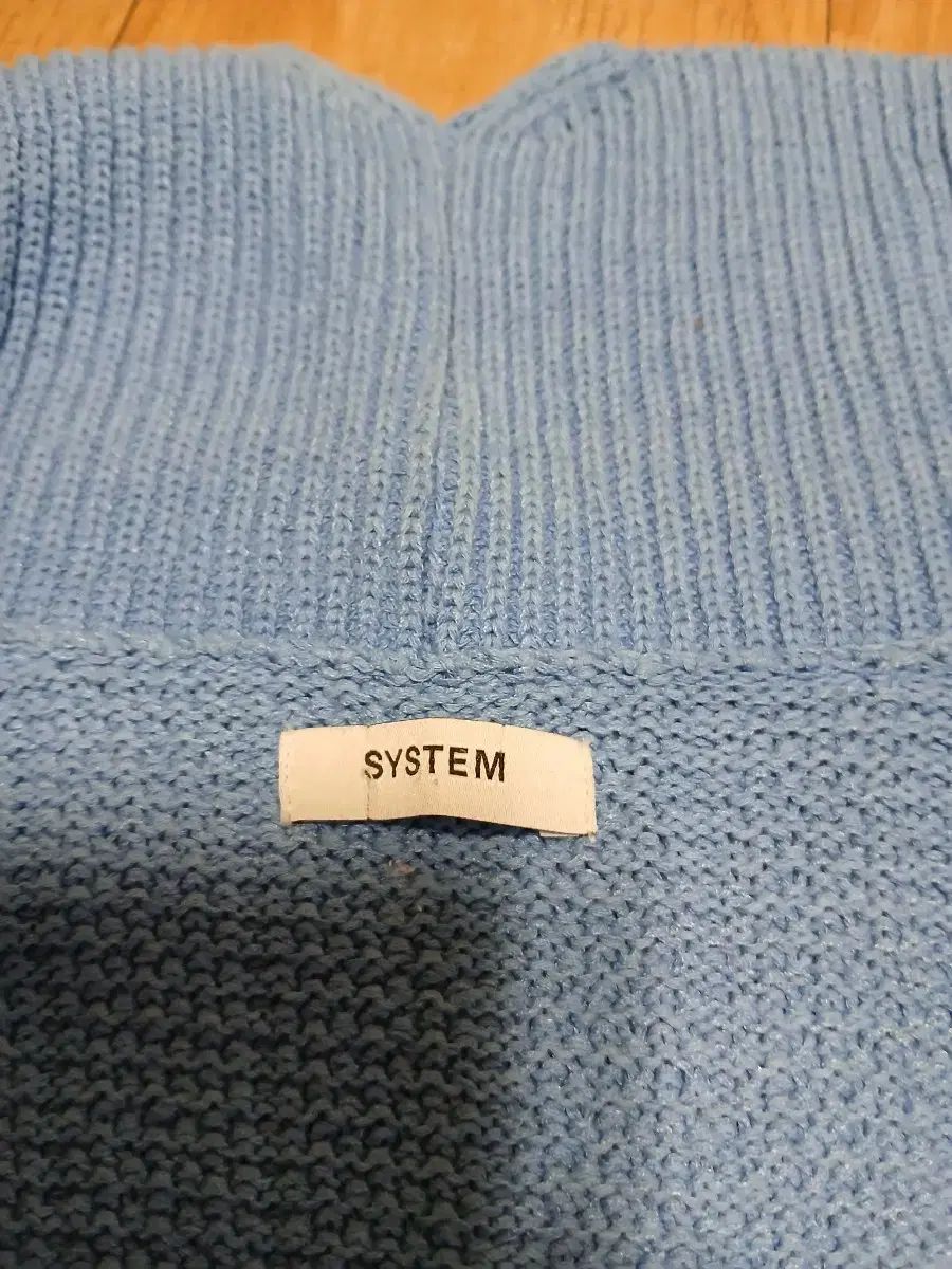  SYSTEM システム ブルー ニート カーディガン 長袖 カーディガン ボレロ アンサンブル
