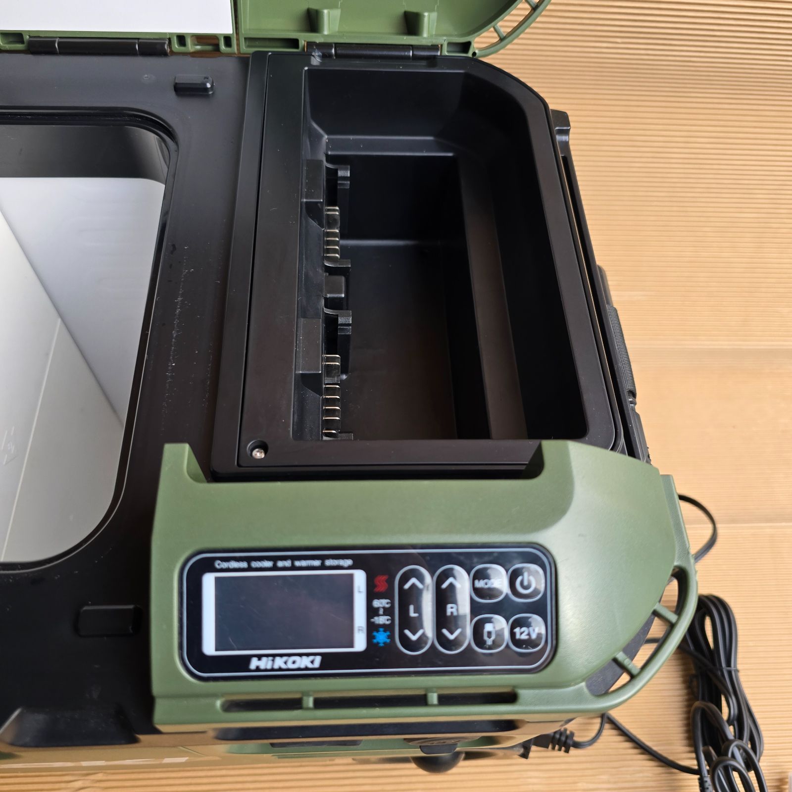 【熱い販売】 149 蓄電池なし HiKOKI ハイコーキ コードレス冷温庫 UL18DC 18L アグレッシブグリーン