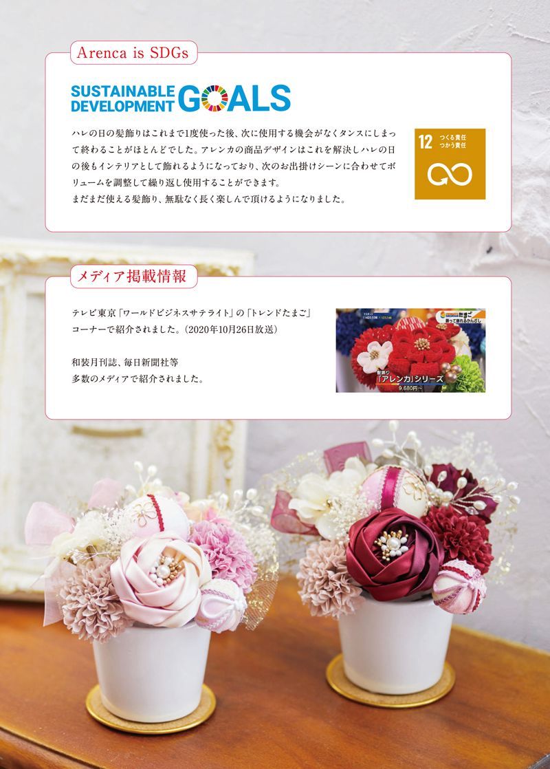 Arenca カップ入り髪飾りセット