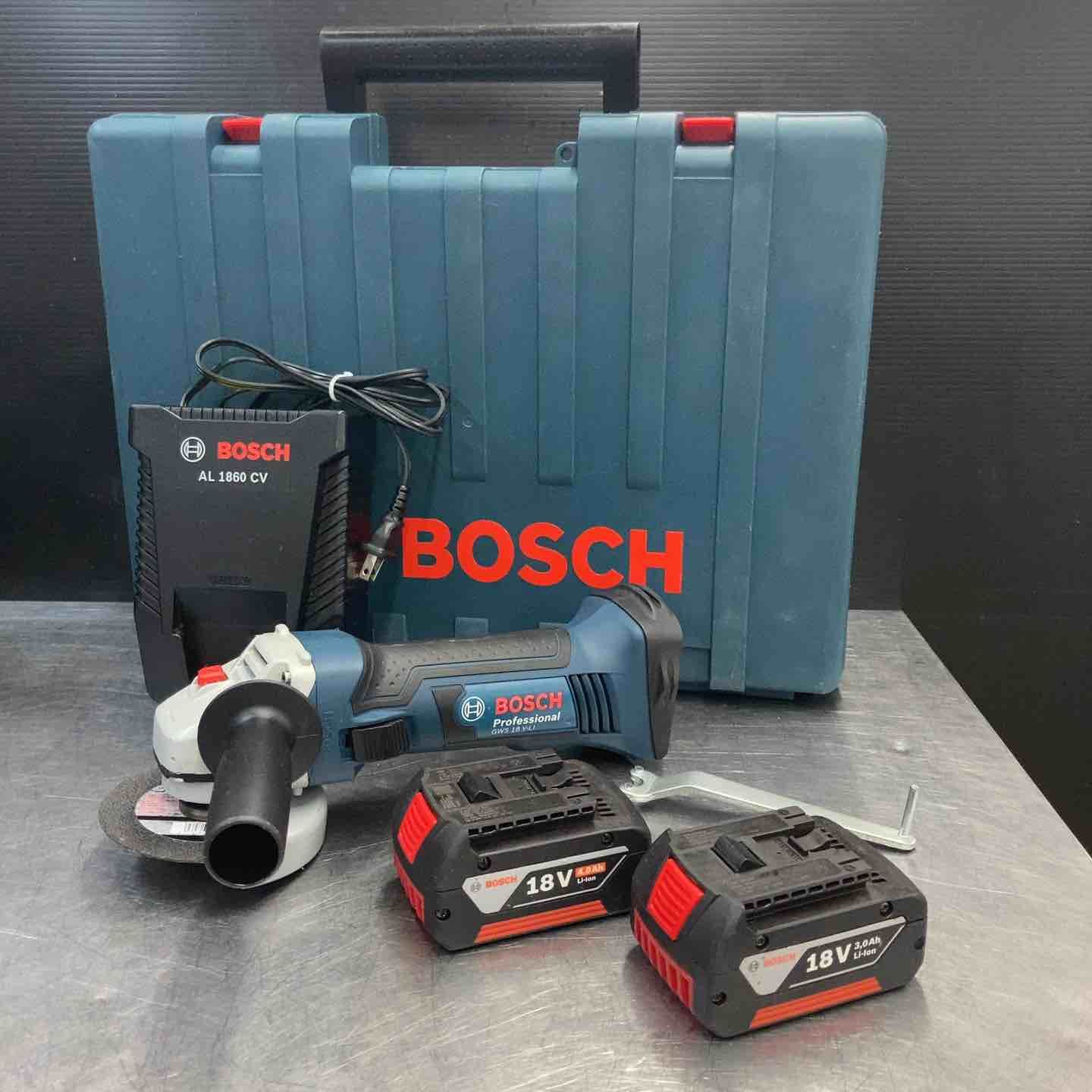 品 BOSCH ボッシュ 18Vバッテリーディスクグラインダー GWS18V-LI フルセット 東大和店