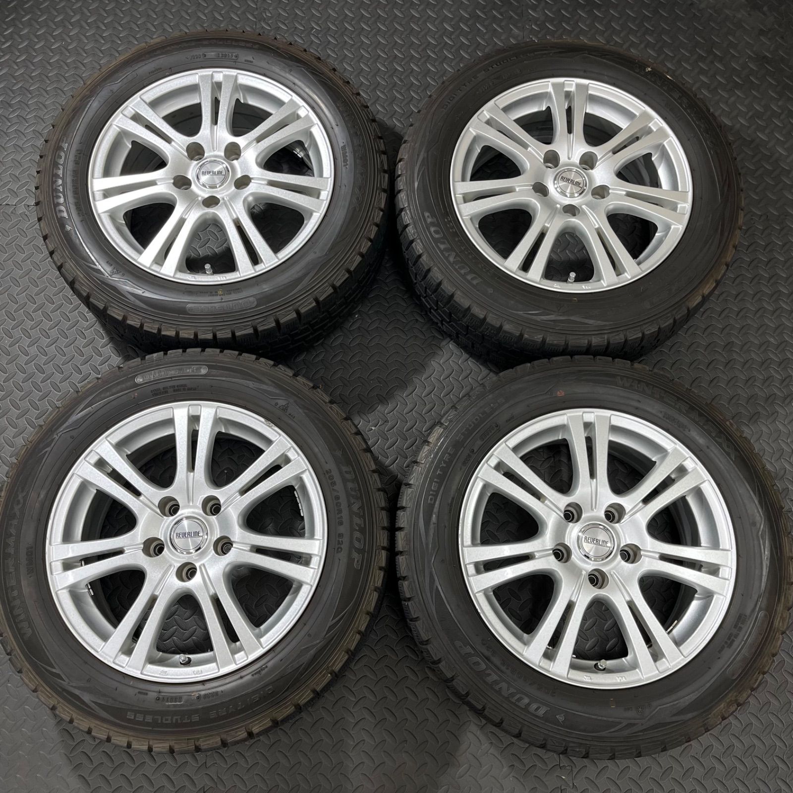 19年製 205 60 R 16 ダンロップ ウインターマックスWM 01 マナレイ リバーライン ノア ヴォクシー 90系 プリウスα スタッドレス 1171 E