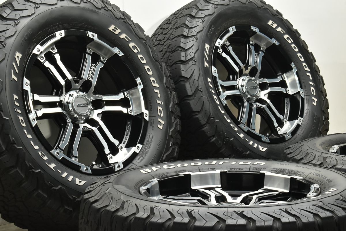 RAYS デイトナ FDX 17 in 8 J 20 ホワイトレター BFグッドリッチ オールテレーン T A KO 2 LT 265 70 R FJクルーザー プラド サーフ