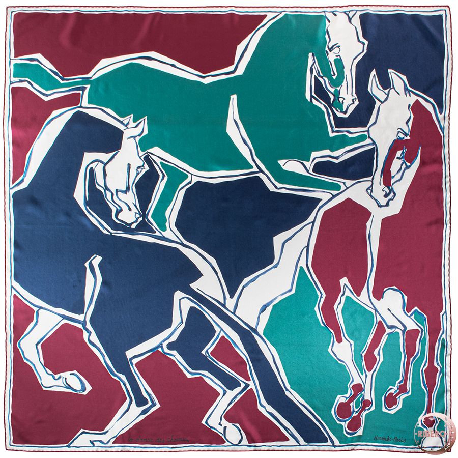 HERMES エルメス カレ90 La Danse des Chevaux Double Face 馬のダンス ダブルフェイス 903576 S スカーフ 2021 SS グリーン マルチ